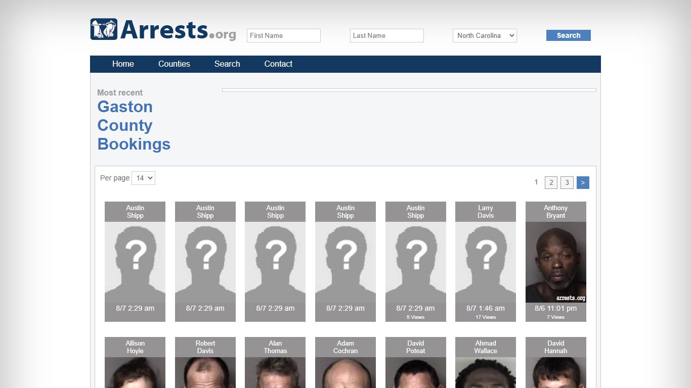 Gaston County Arrests and Inmate Search